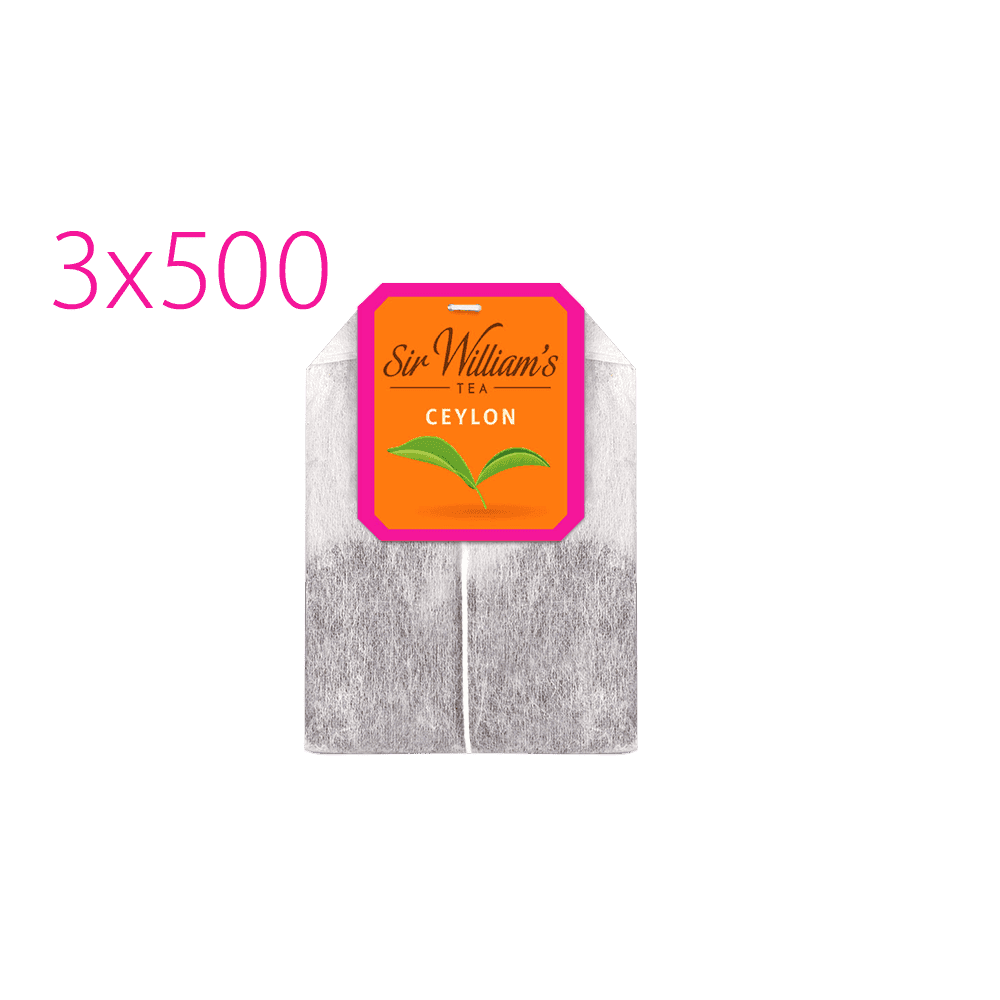 Pakiet 3x Herbata Sir William's Ceylon Black Tea 500 Saszetek