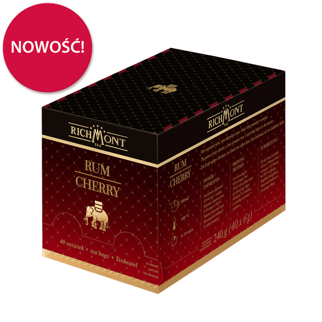 Owocowo-Ziołowa Herbatka Richmont Rum Cherry 40 Saszetek