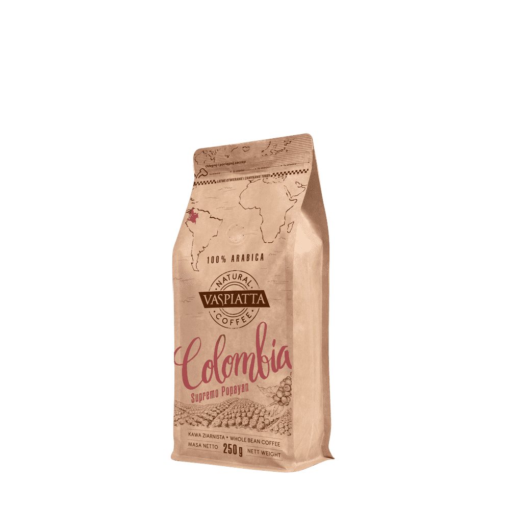Kawa Ziarnista Vaspiatta Natural Colombia 250g