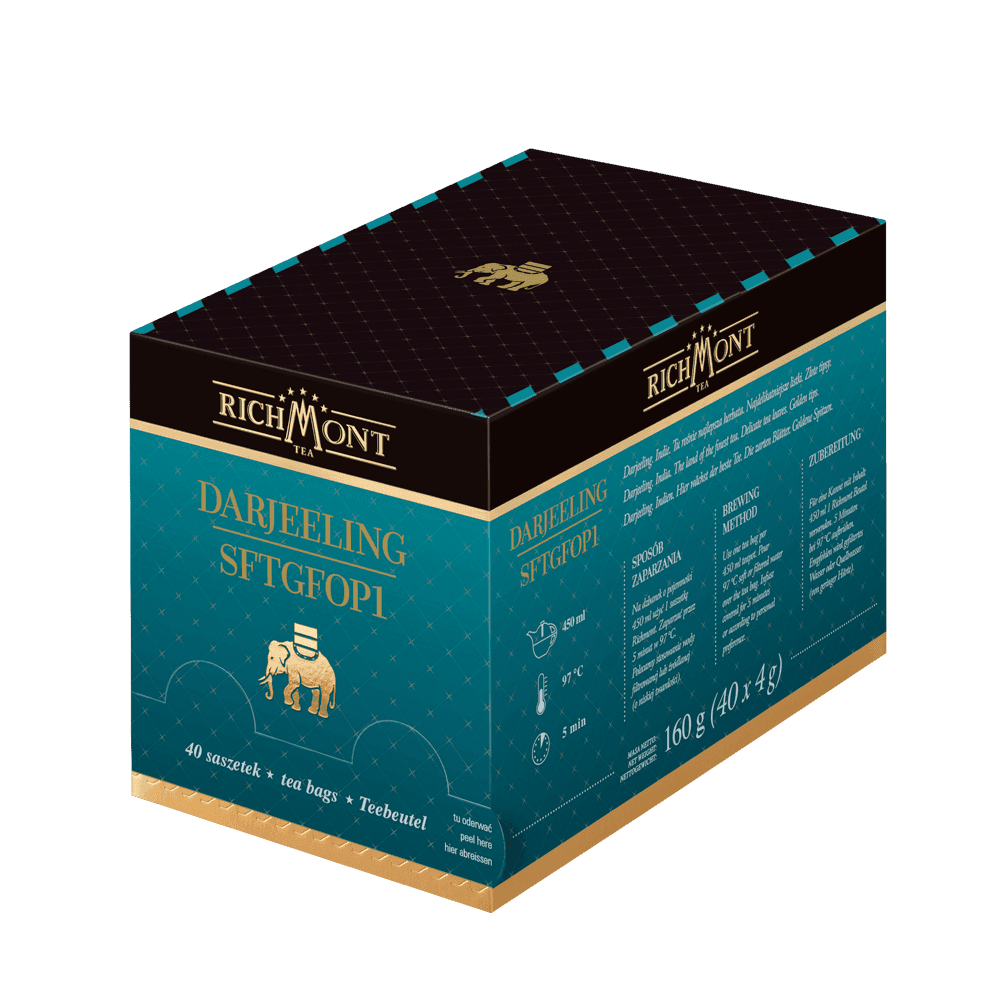 Herbata Richmont Darjeeling SFTGFOP1 40 Saszetek z Zestawem do Celebracji Herbaty Richmont