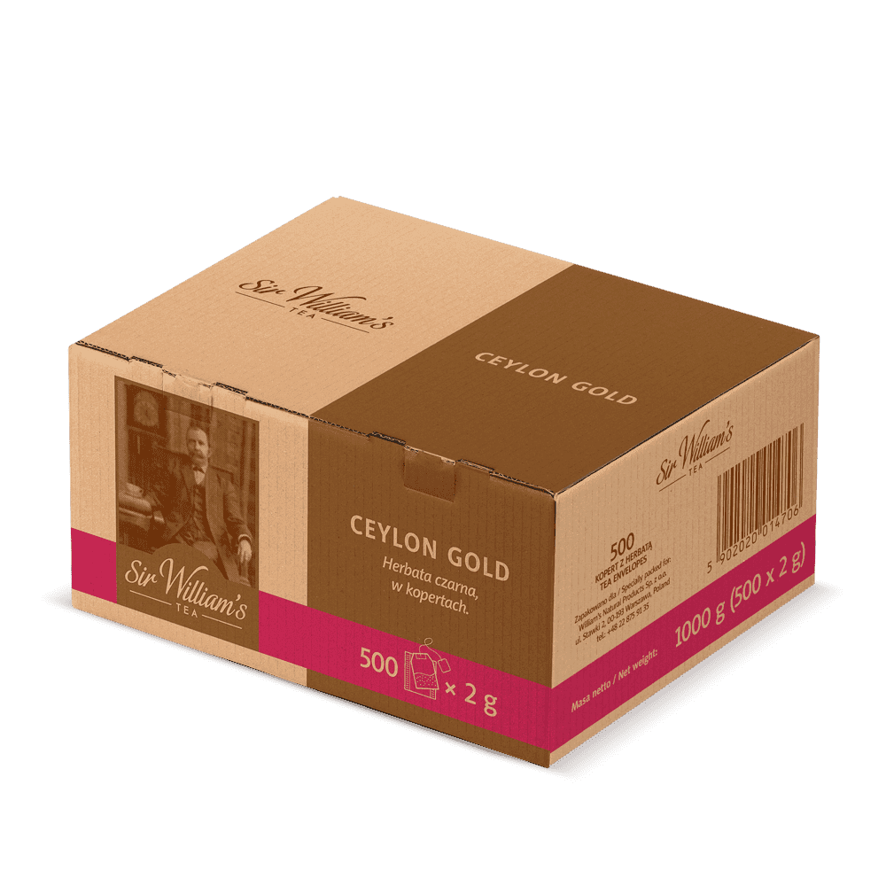 Czarna Herbata Sir William’s Tea Ceylon Gold 500 Saszetek 