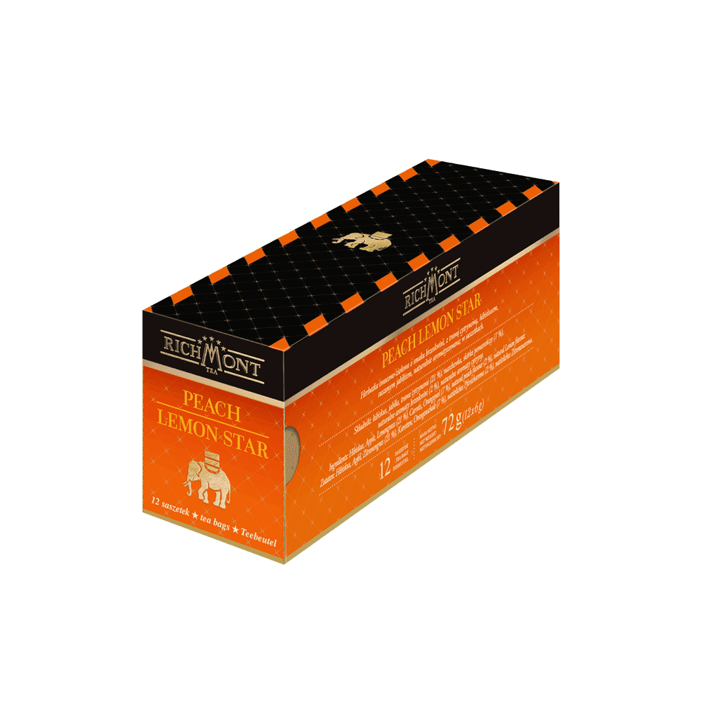 Zestaw Richmont Peach Lemon 12 Saszetek + Szklanka Richmont Ice