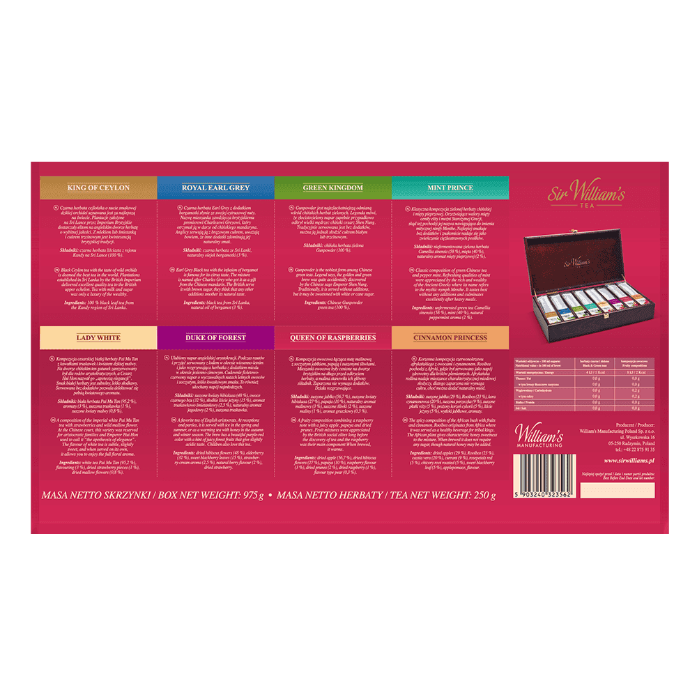 Skrzynka Z Herbatą Sir Williams Royal Taste 