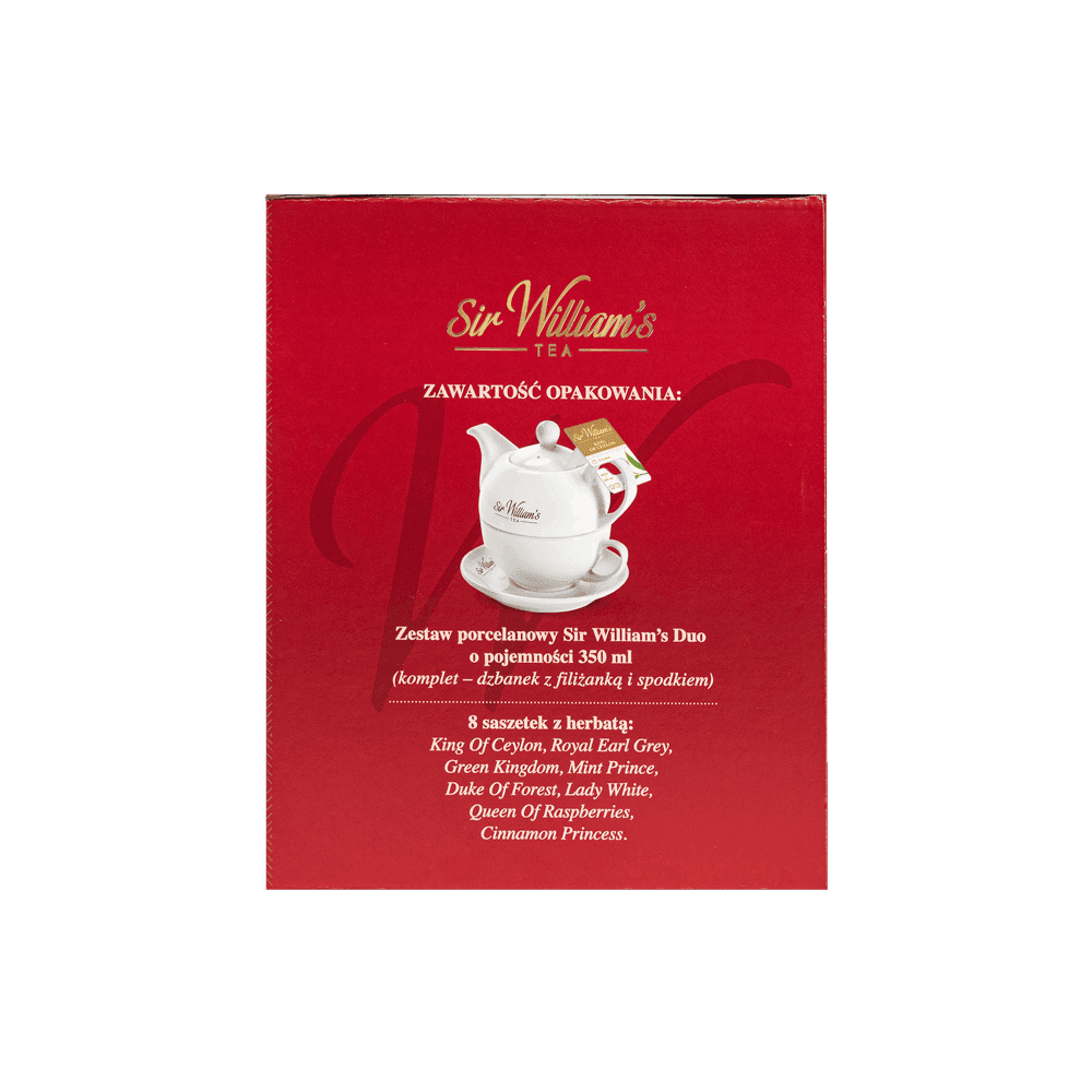 Zestaw Porcelanowy Sir William's Royal DUO & 8 Herbat