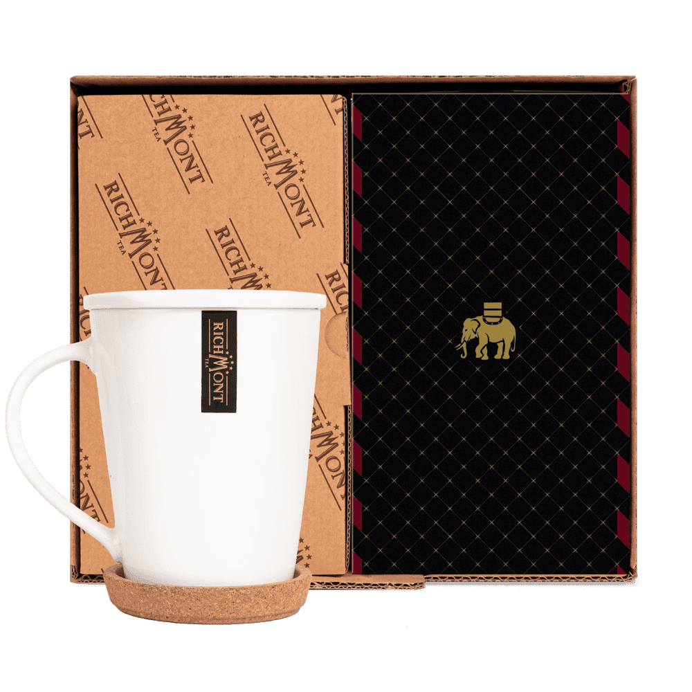 Herbata Richmont Rum Cherry 40 Saszetek z Zestawem do Celebracji Herbaty Richmont