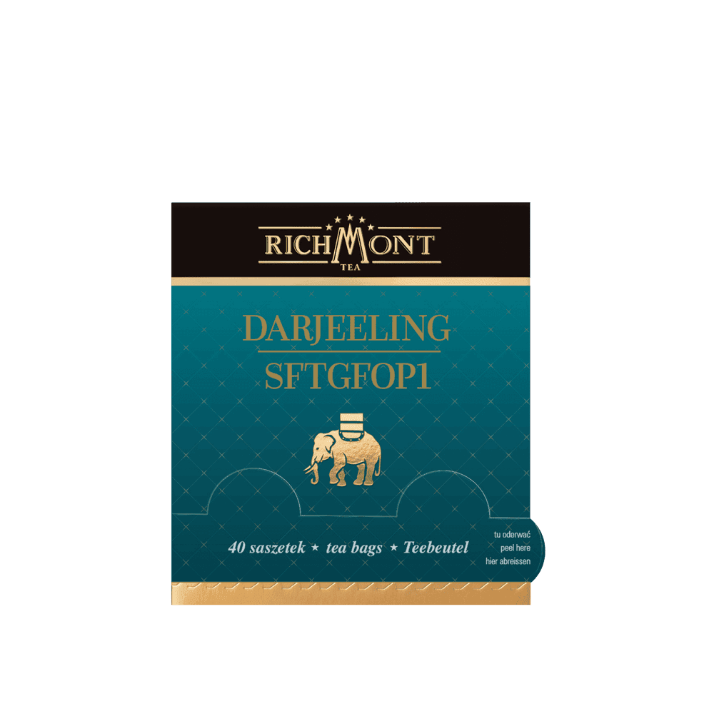 Herbata Richmont Darjeeling SFTGFOP1 40 Saszetek z Zestawem do Celebracji Herbaty Richmont