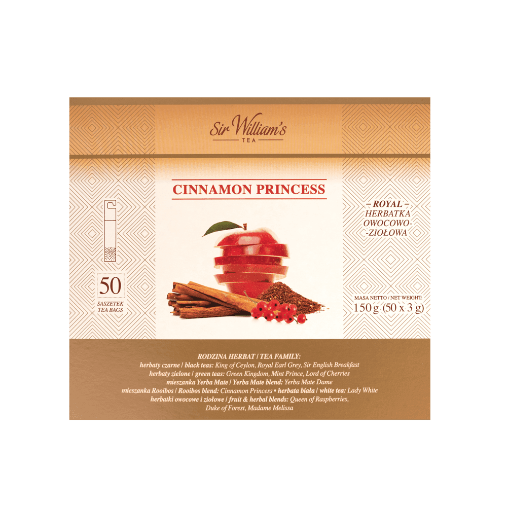 Herbata Sir William's Royal Cinnamon Princess 50 Saszetek