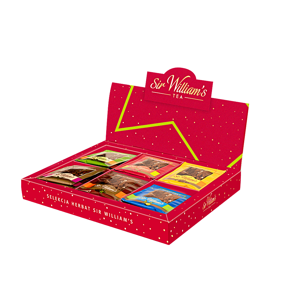 BOMBONIERKA 30 HERBAT SIR WILLIAM'S TEA - MIX SMAKÓW