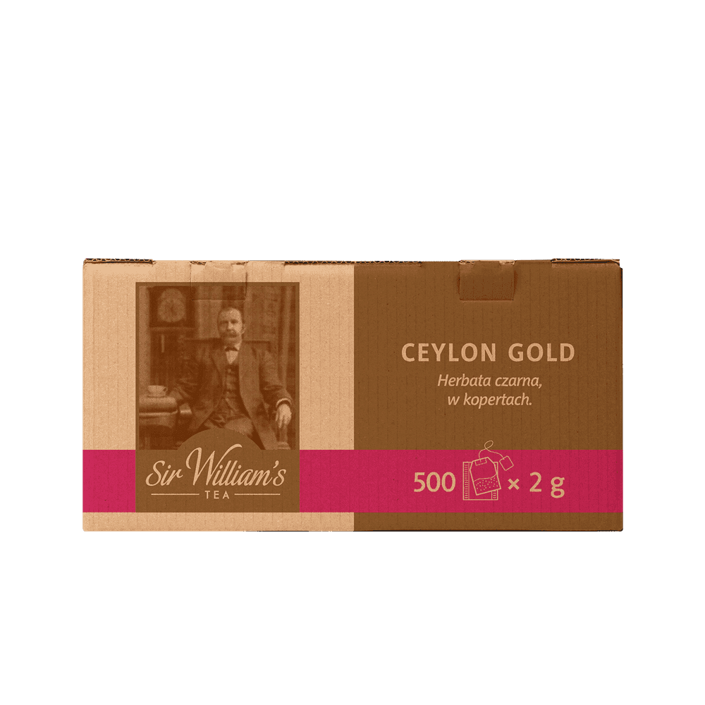 Czarna Herbata Sir William’s Tea Ceylon Gold 500 Saszetek 
