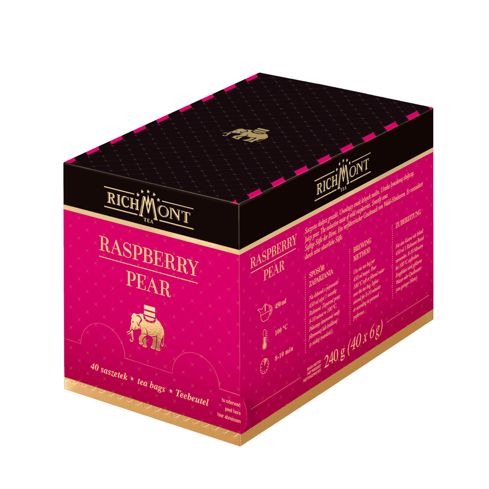 Owocowo-Ziołowa Herbatka Richmont Raspberry Pear 40 Saszetek 