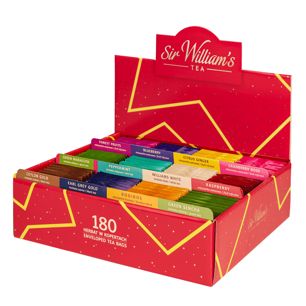 TEKTUROWY PREZENTER 180 HERBAT SIR WILLIAM’S TEA