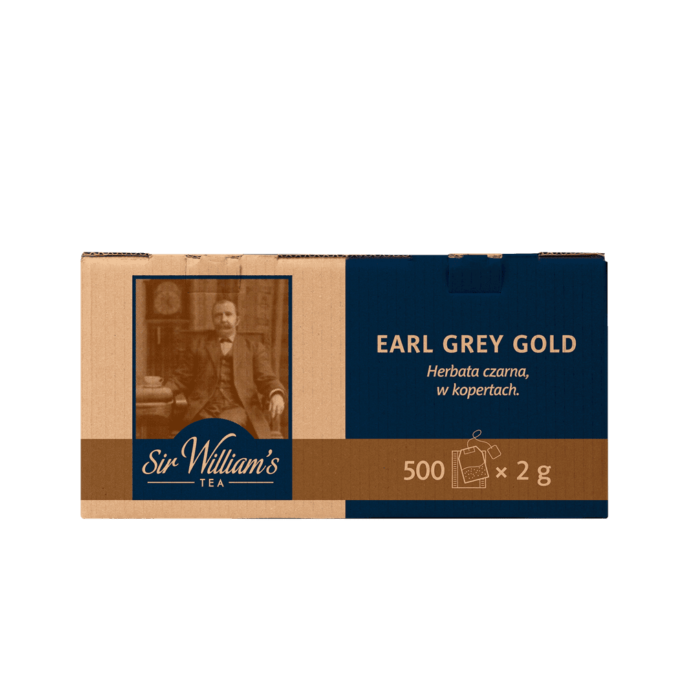 Czarna Herbata Sir William’s Tea Earl Grey Gold 500 Saszetek