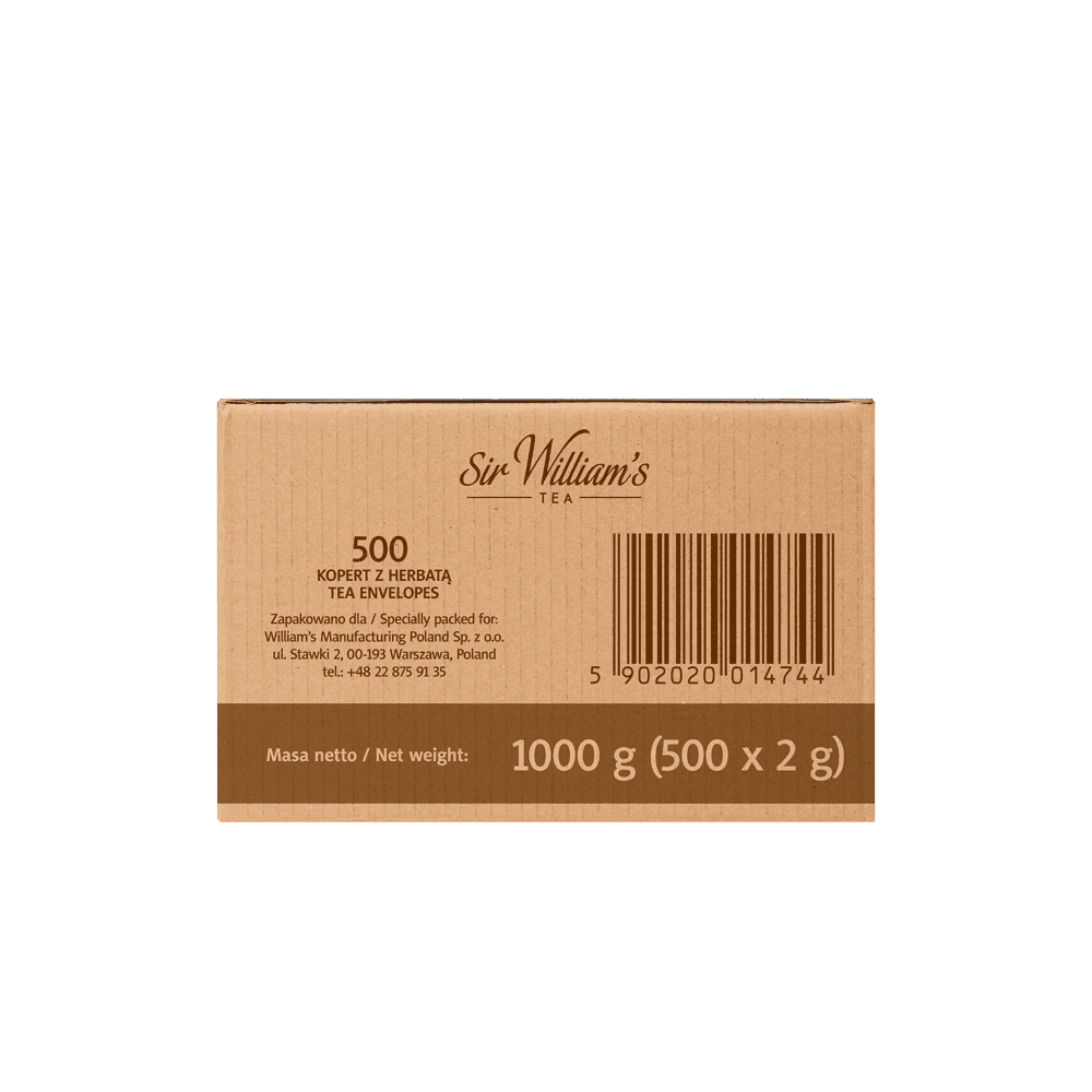 Czarna Herbata Sir William’s Tea Earl Grey Gold 500 Saszetek