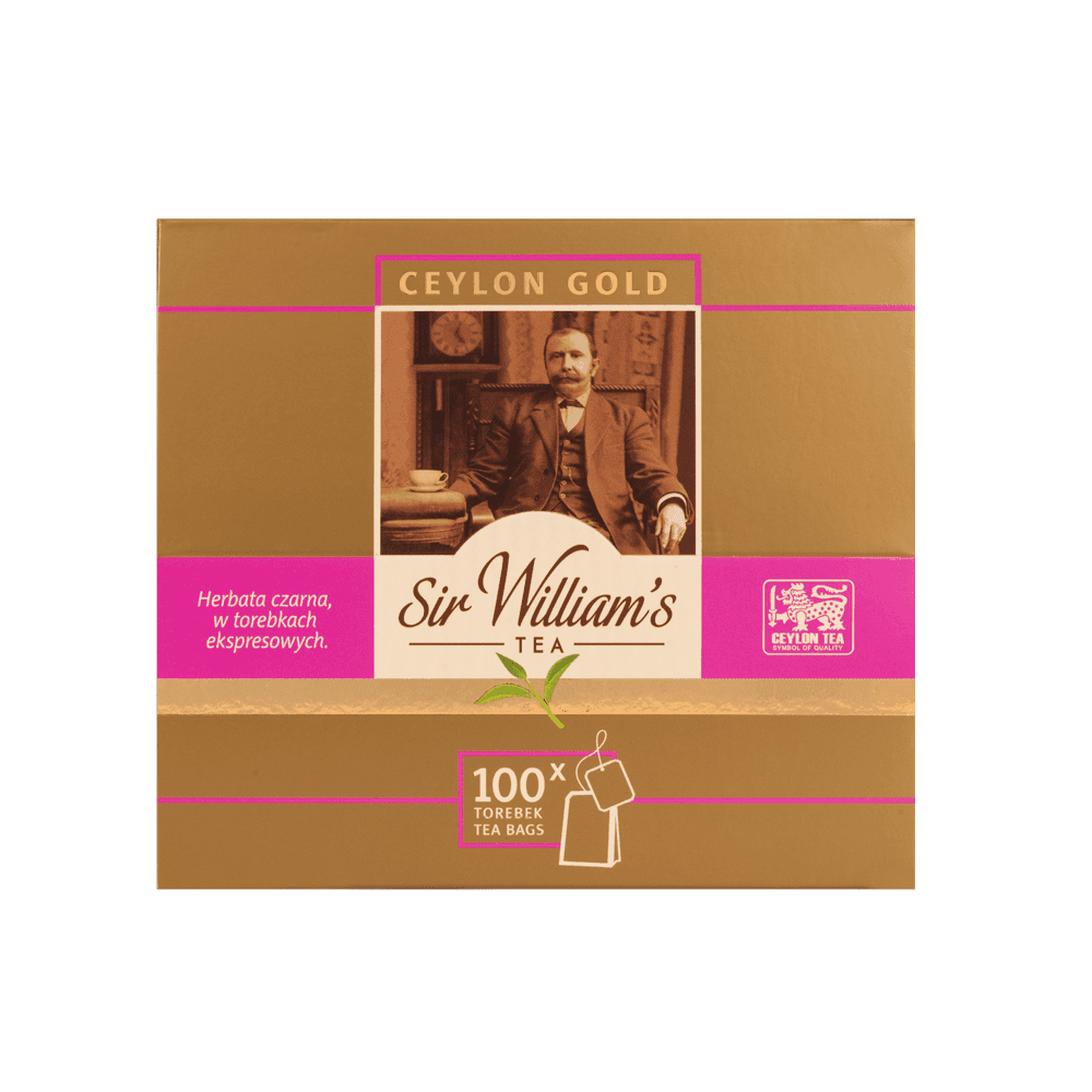 Herbata Czarna Sir William's Tea Ceylon Gold 100 saszetek