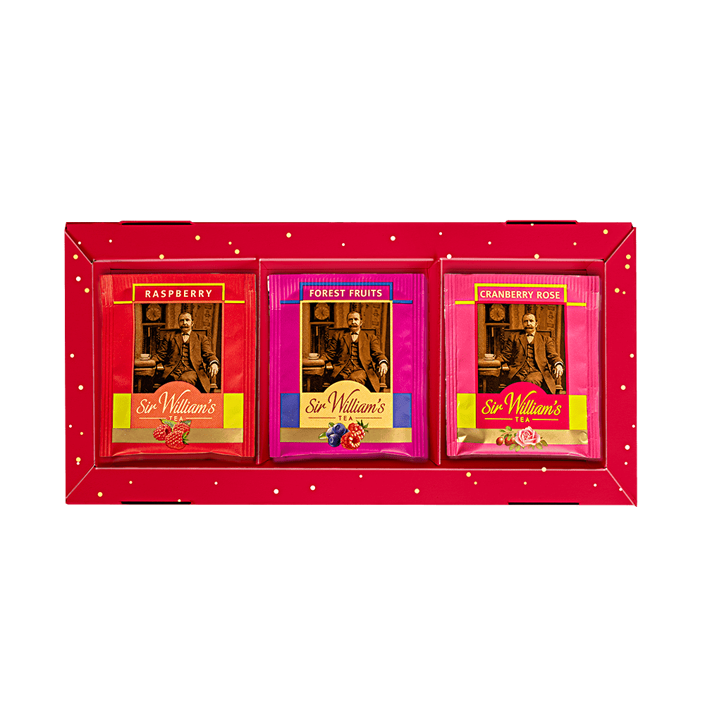 BOMBONIERKA 15 HERBAT SIR WILLIAM'S TEA - HERBATY OWOCOWE
