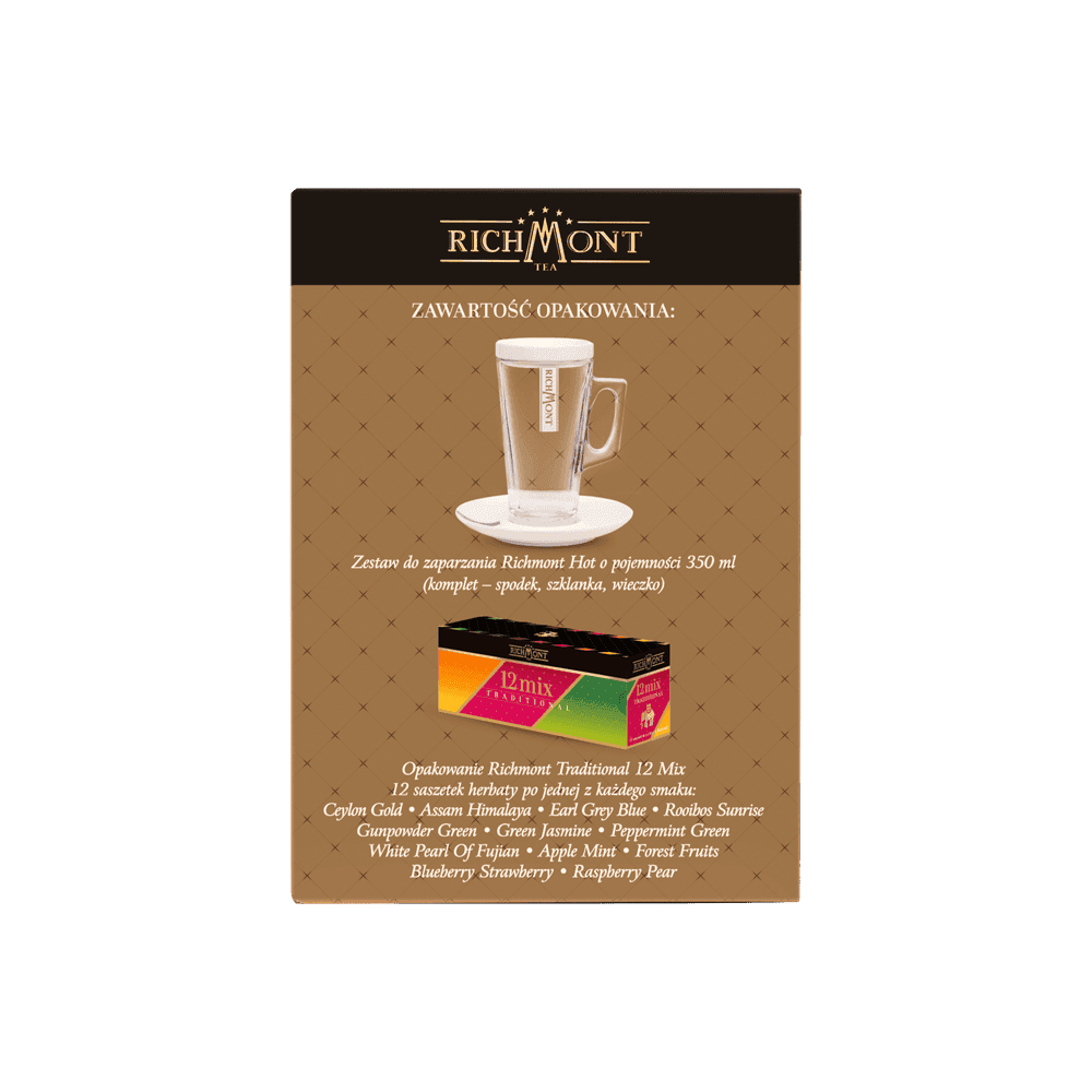 ZESTAW DO ZAPARZANIA HOT + 12 HERBAT RICHMONT
