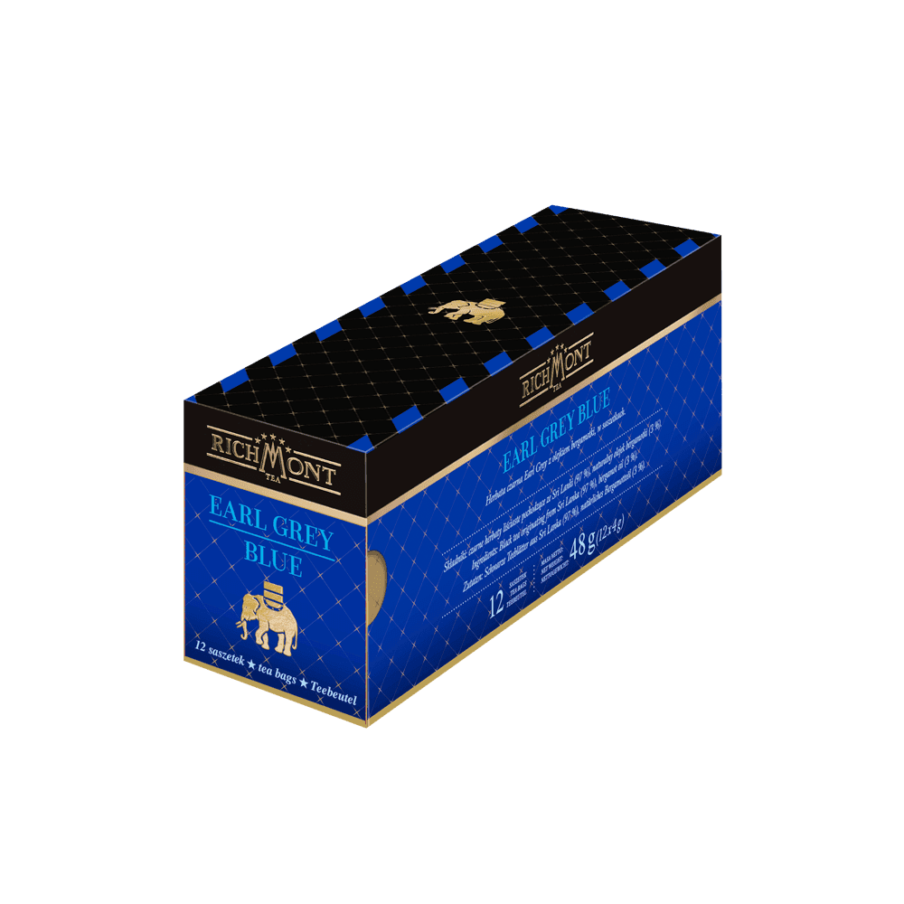 Czarna Herbata Richmont Earl Grey Blue 12 Saszetek
