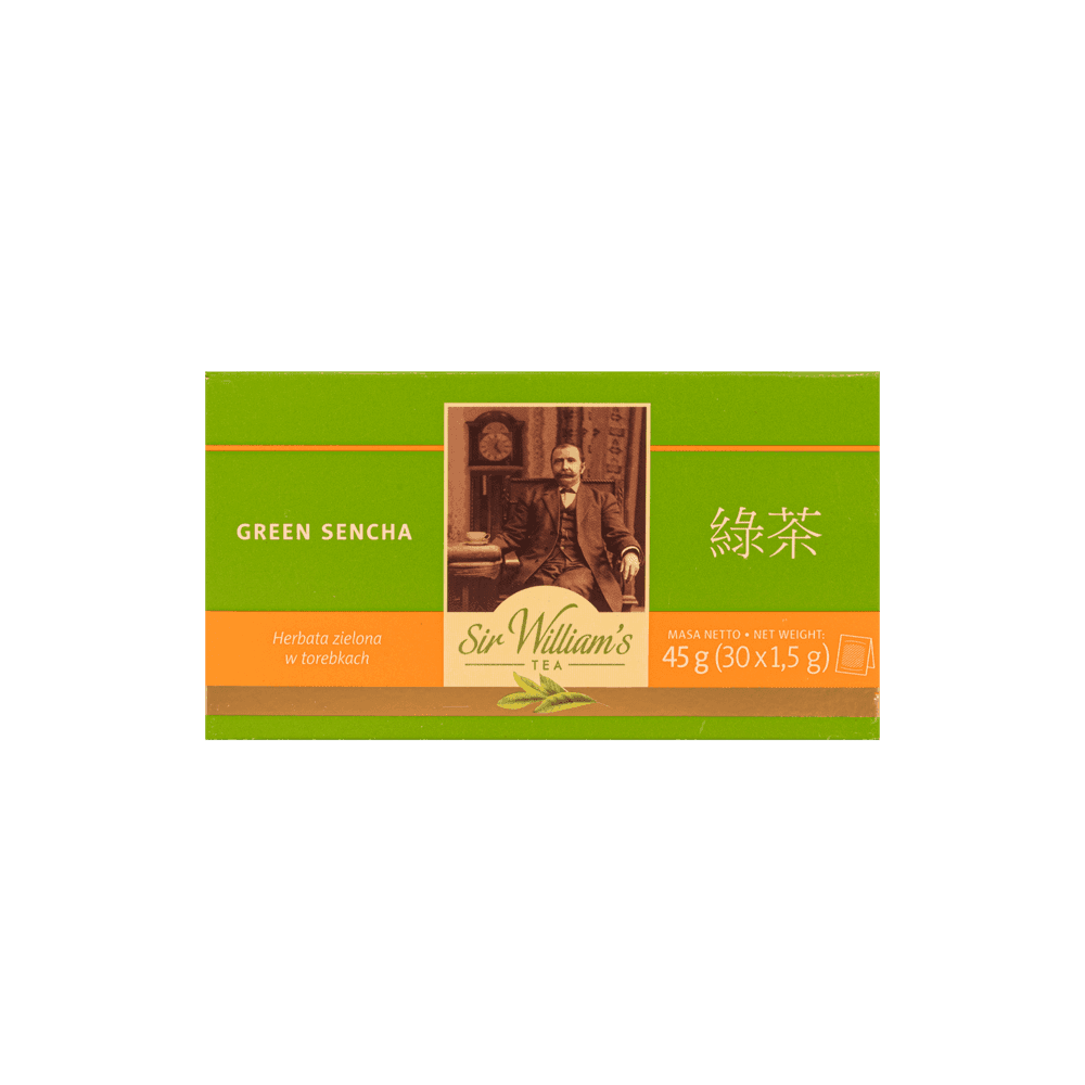 Zielona Herbata Sir William's Tea Green Sencha 30 Torebek