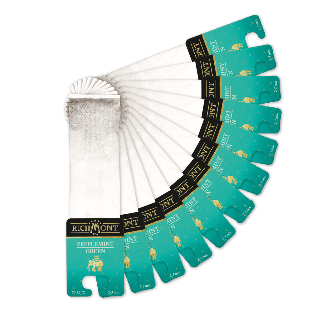 Zestaw Richmont Peppermint Green 12 Saszetek +Szklanka Richmont Ice