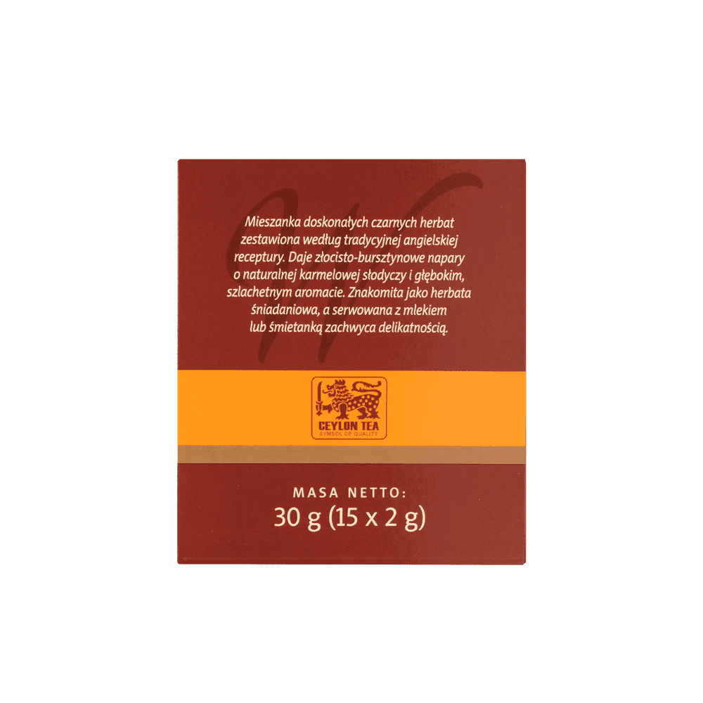 Czarna Herbata Sir William’s Tea English Breakfast 15 Saszetek