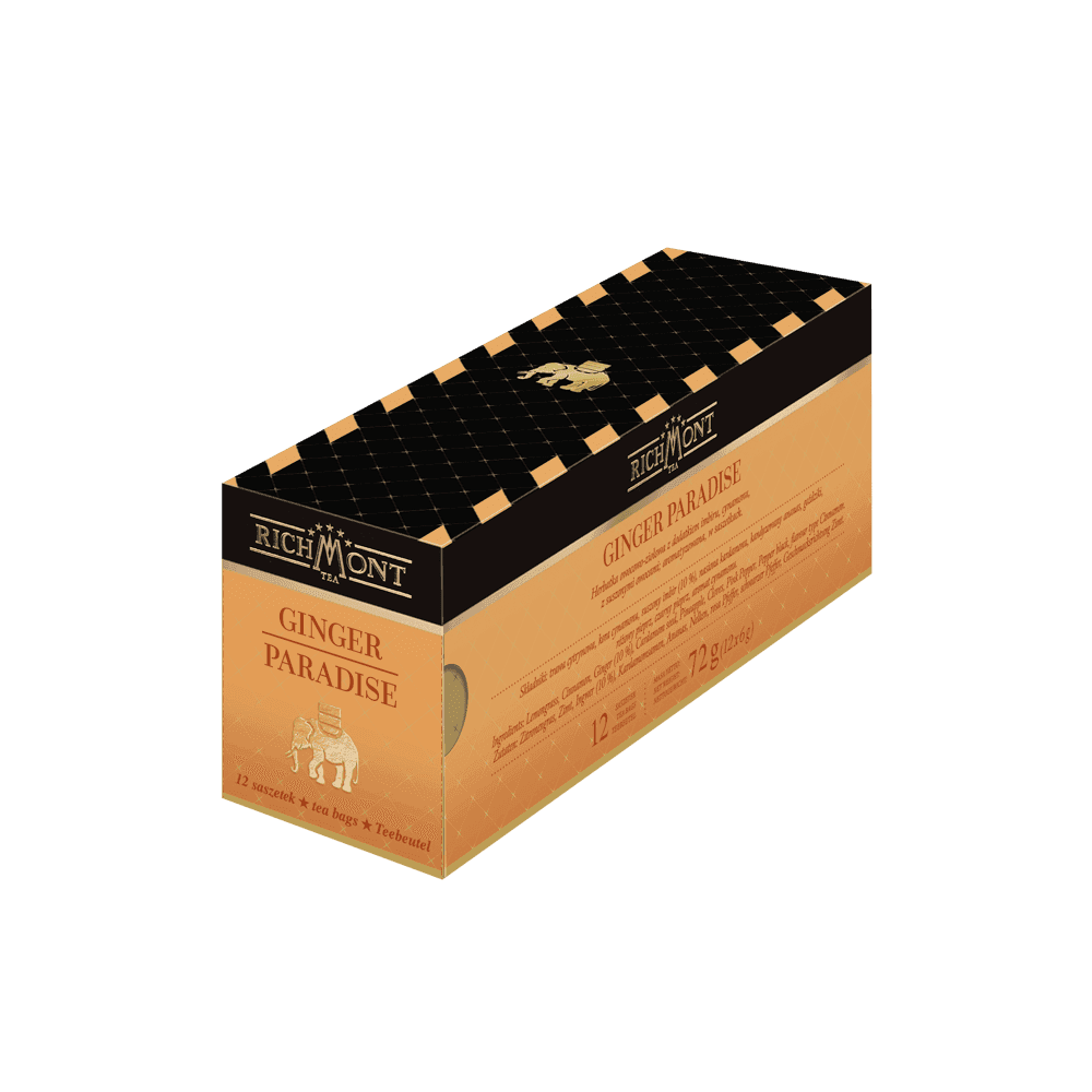 Zestaw Richmont Ginger Paradise 12 Saszetek + Szklanka Richmont Hot