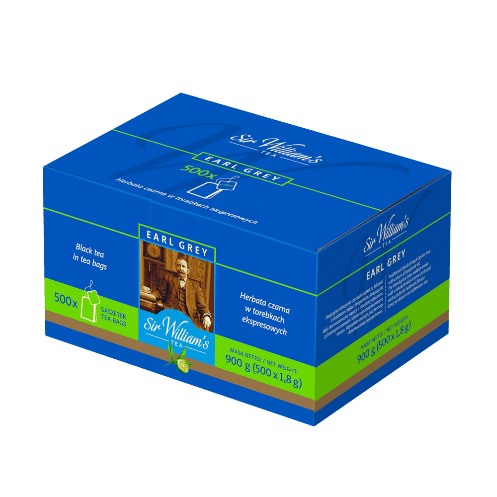 Czarna Herbata Sir William's Earl Grey 500 Saszetek