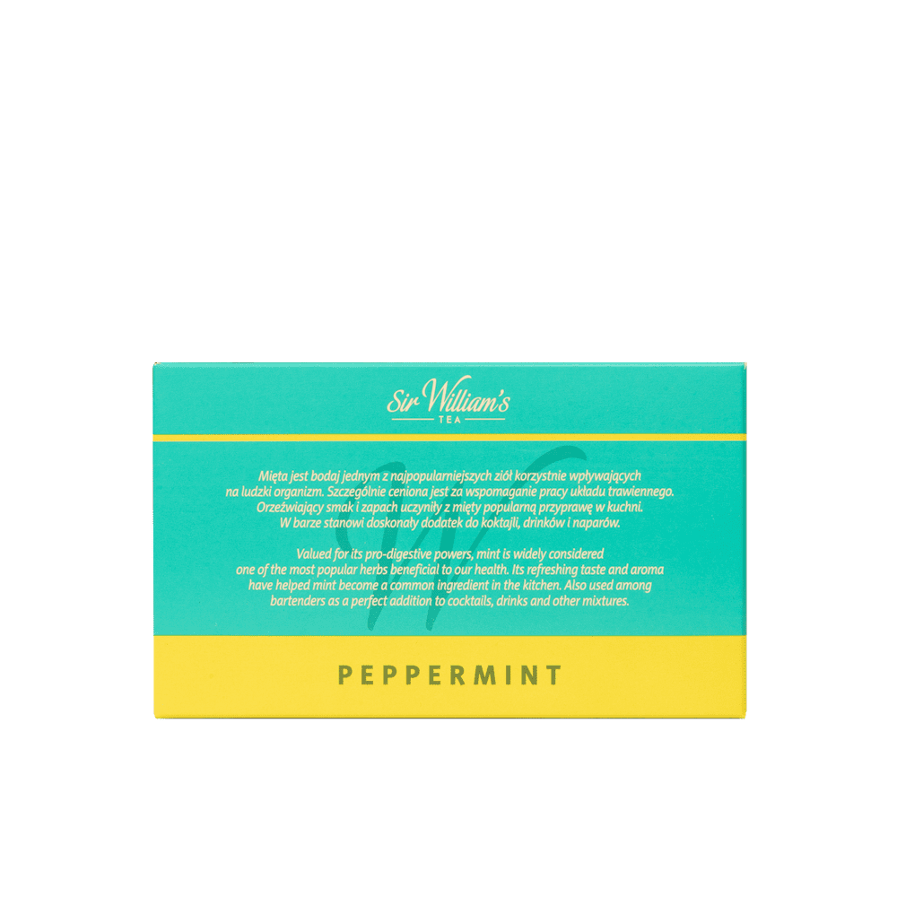 Zielona Herbata Sir William’s Tea Peppermint 50 Saszetek 