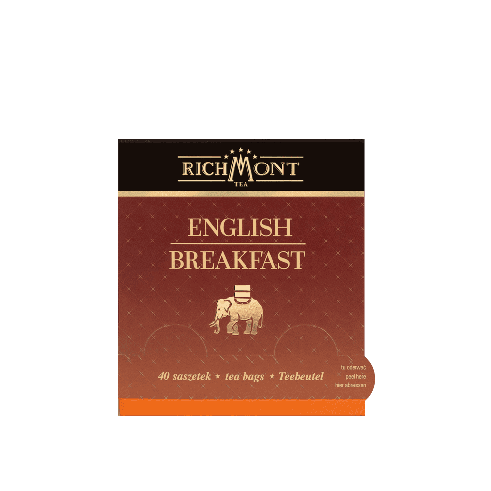 Herbata Richmont English Breakfast 40 Saszetek z Zestawem do Celebracji Herbaty Richmont