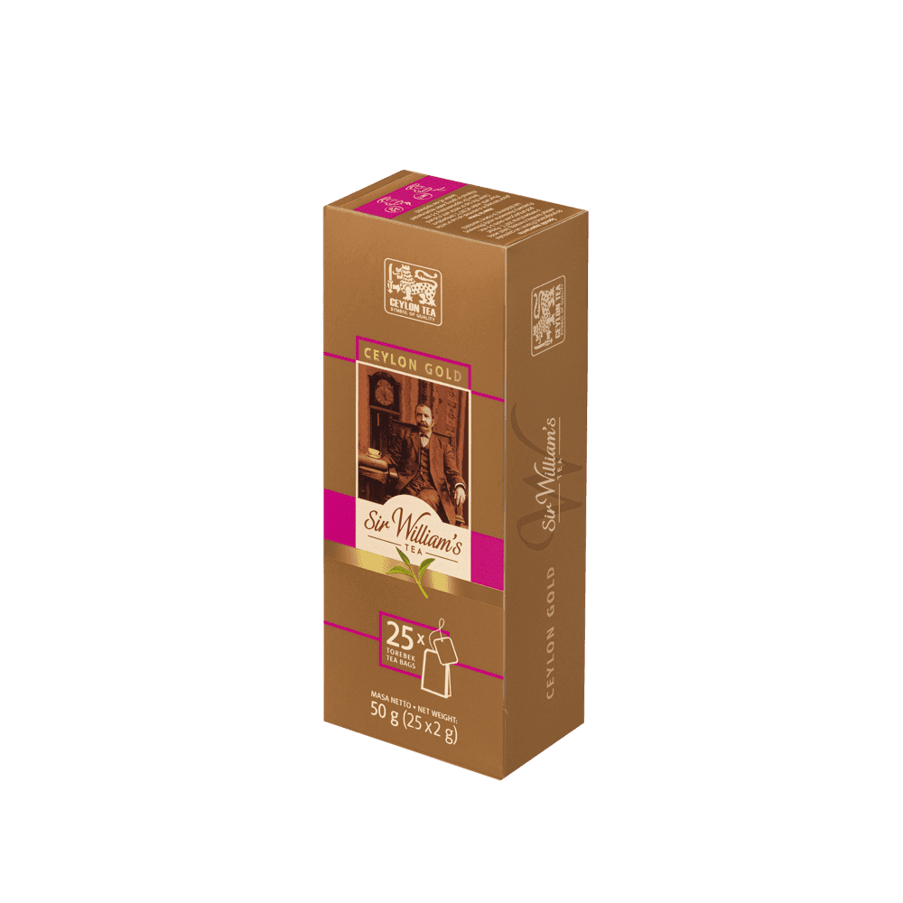 Czarna Herbata Sir William's Tea Ceylon Gold 25 Saszetek