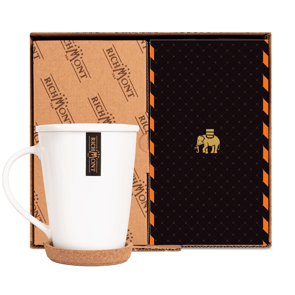 Herbatka Richmont Apple Pie Cinnamon 40 saszetek z Zestawem do Celebracji Herbaty Richmont