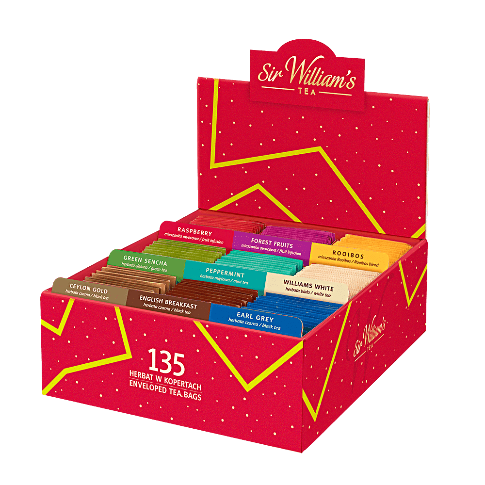 TEKTUROWY PREZENTER 135 HERBAT SIR WILLIAM’S TEA