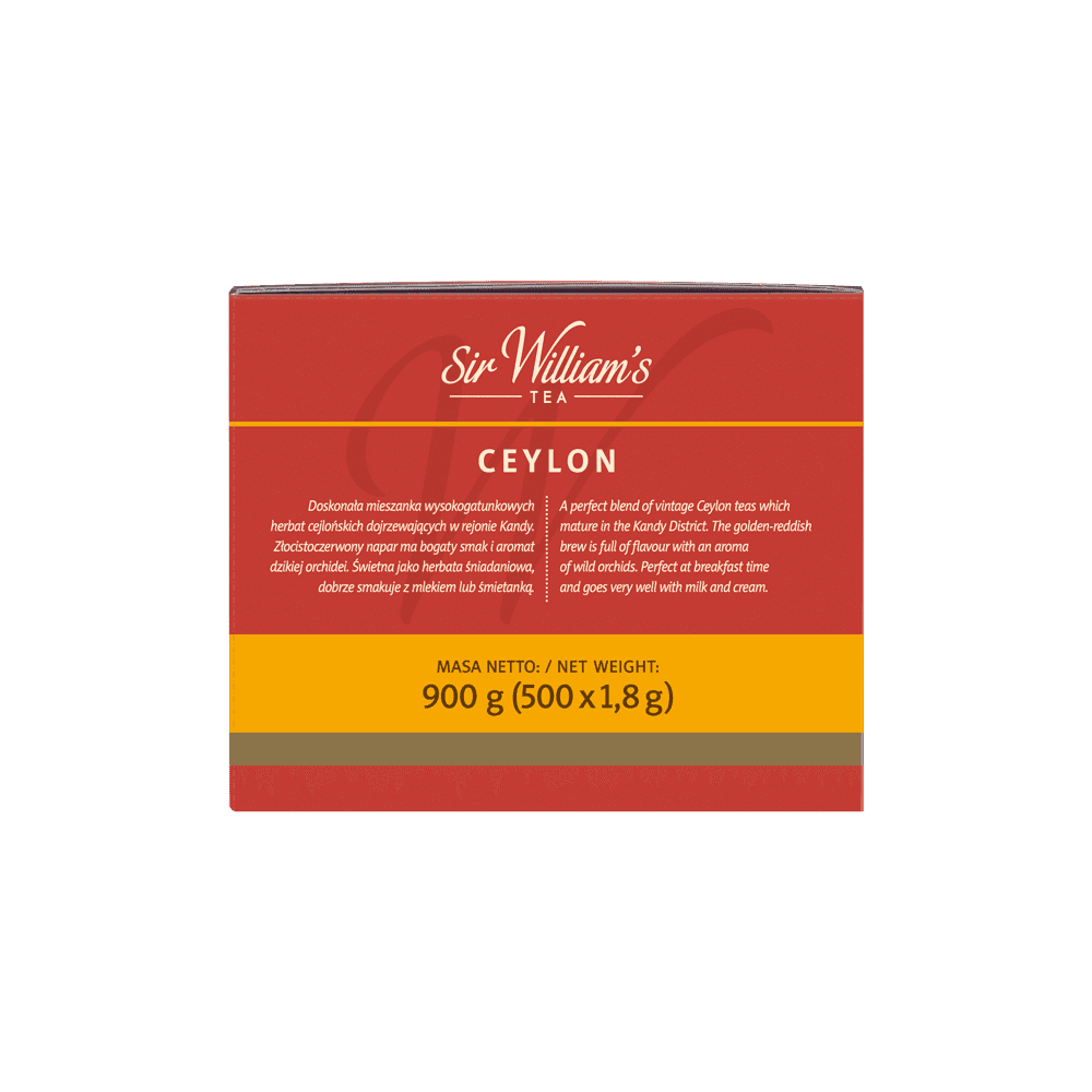 Czarna Herbata Sir William's Ceylon Black Tea 500 Saszetek