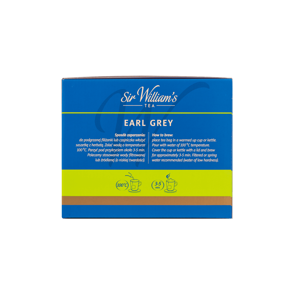 Czarna Herbata Sir William's Earl Grey 500 Saszetek