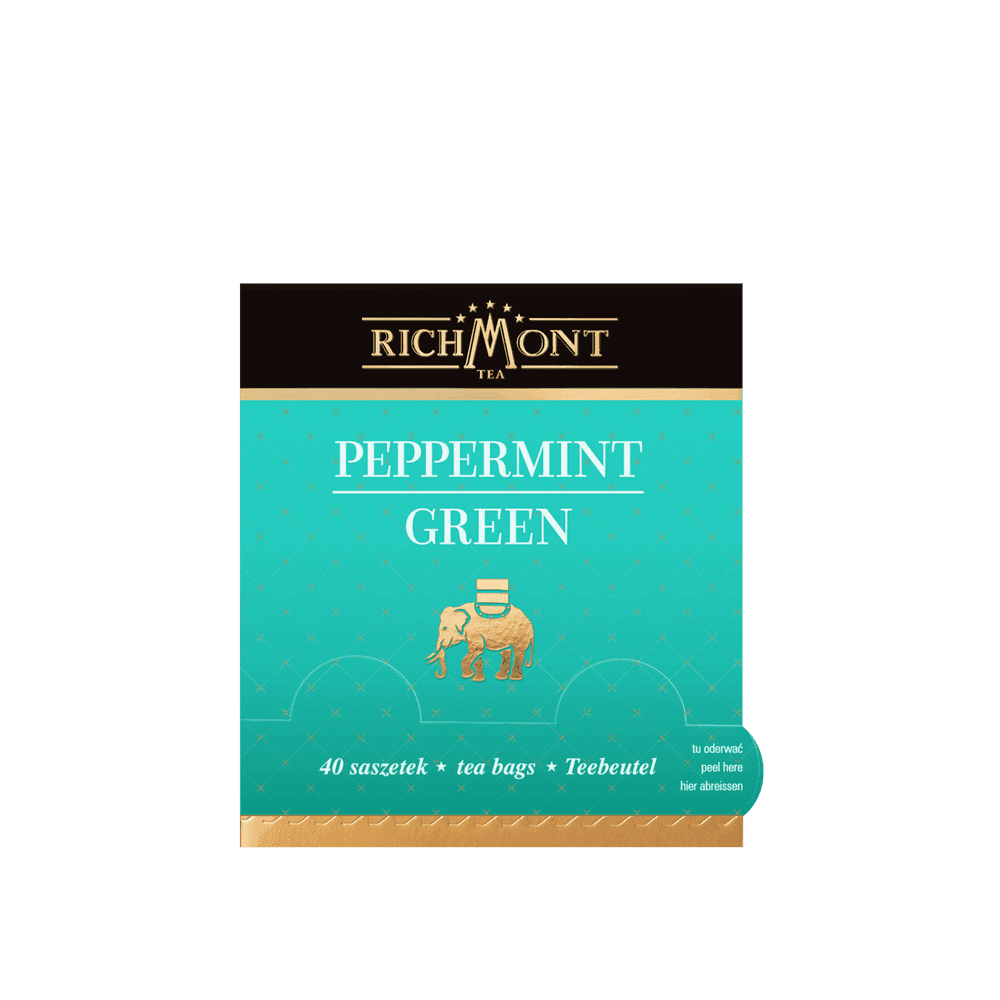 Zielona Herbata Richmont Peppermint Green 40 Saszetek 
