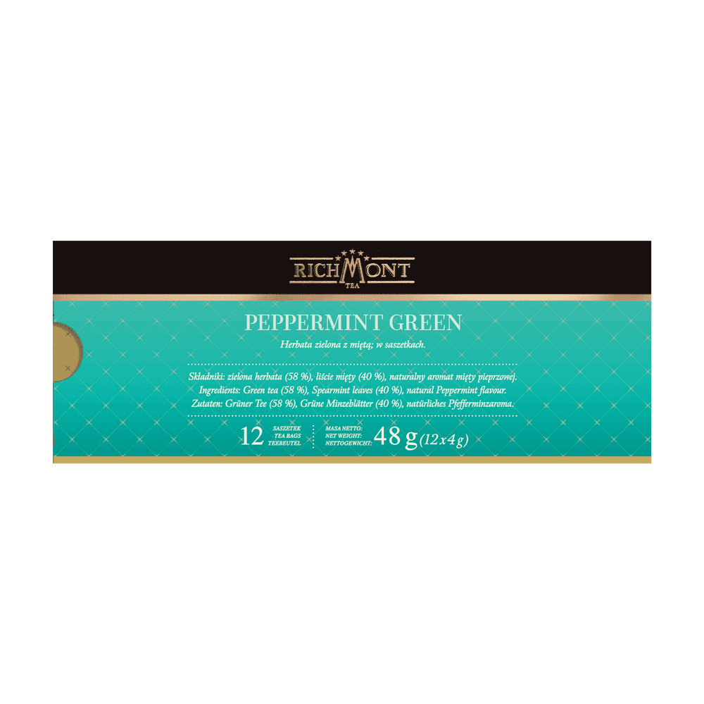 Zestaw Richmont Peppermint Green 12 Saszetek +Szklanka Richmont Ice