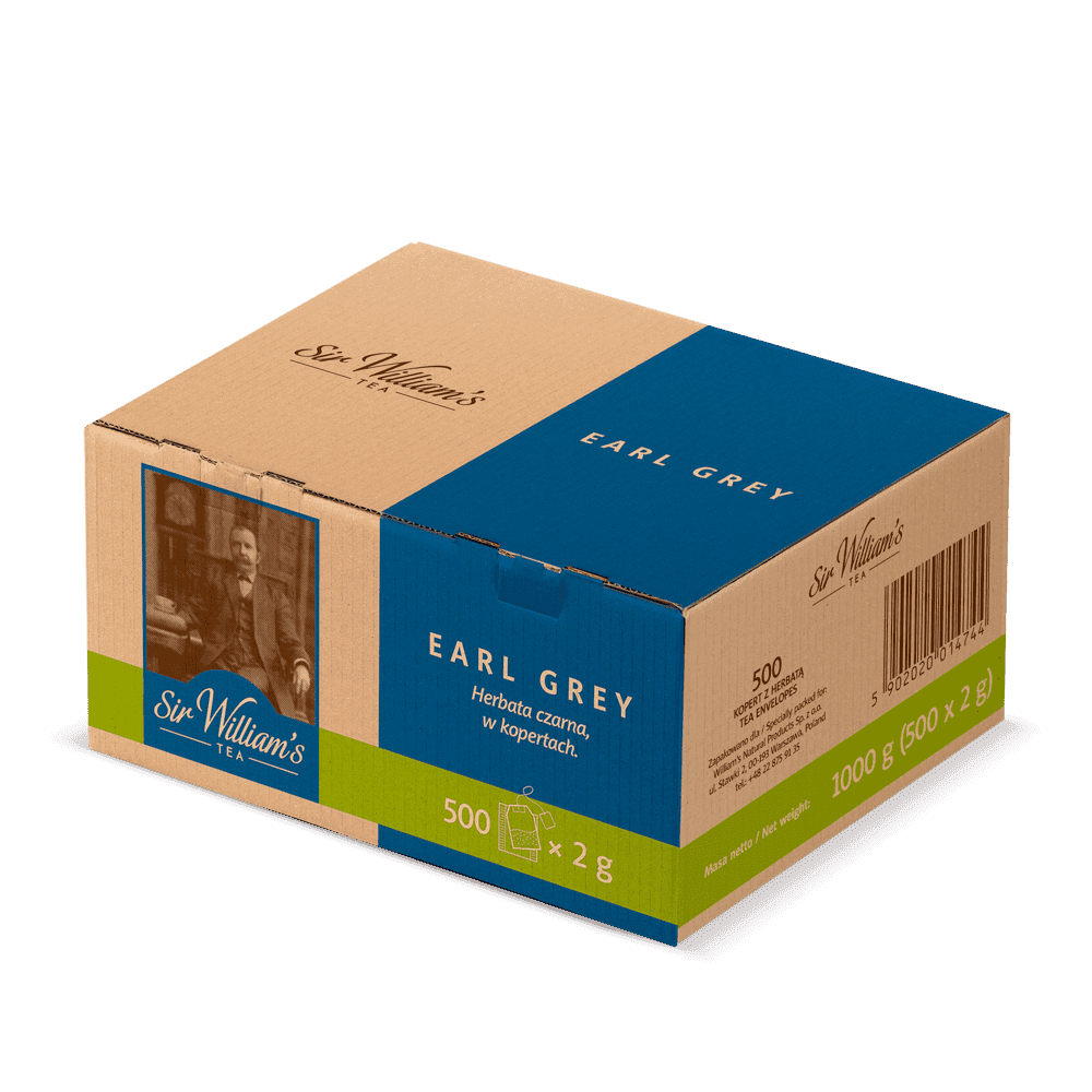 Czarna Herbata Sir William’s Tea Earl Grey 500 Saszetek